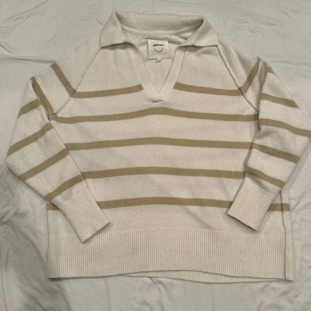 Aerie Cozy Cream Sweater